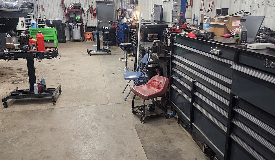 Inside the TechPoint Jonestown automotive repair shop